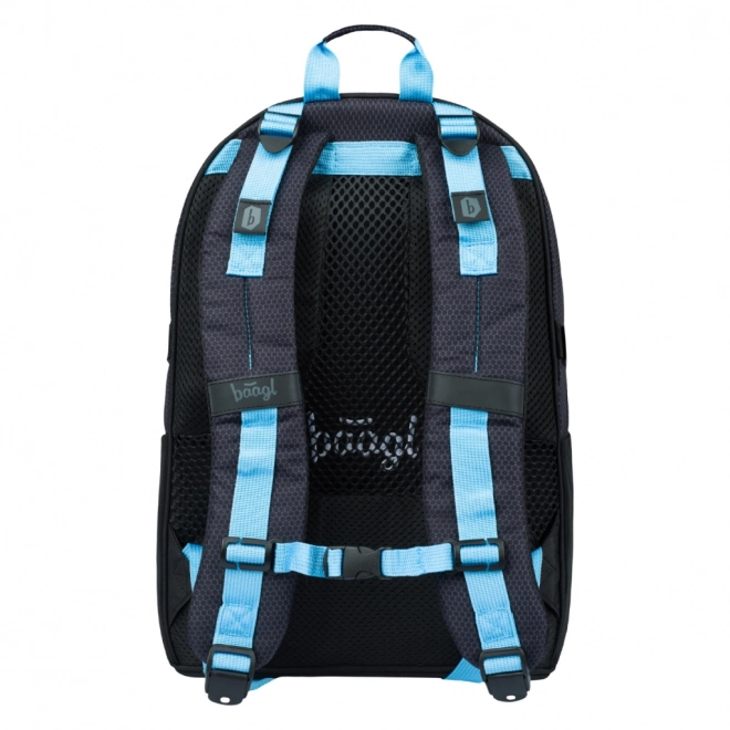 Schulranzen Set Skate Blaulicht: Rucksack, Federmappe, Turnbeutel