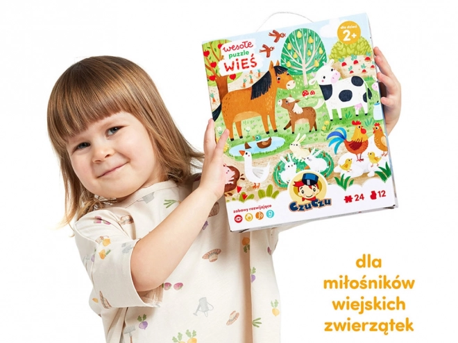 Fröhliche Bauernhof-Puzzle - 24 Teile