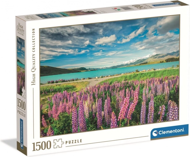 Puzzle Mohnblumen am Tekapo-See 1500 Teile