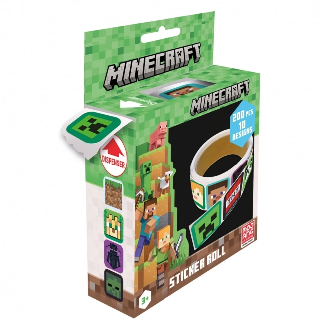 Minecraft Aufkleberset 200 Stück