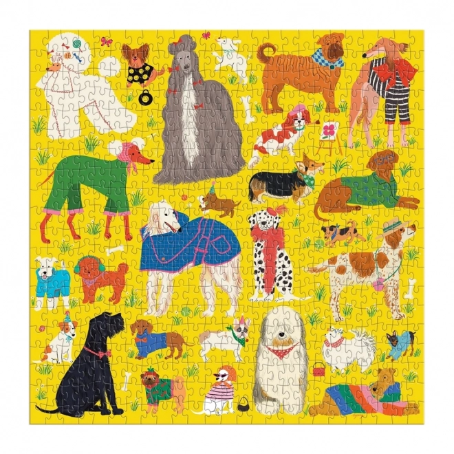 Galison Puzzle Stilvolle Hunde 500 Teile