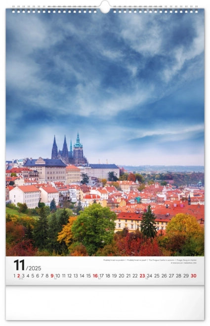 Wandkalender Prag 2025