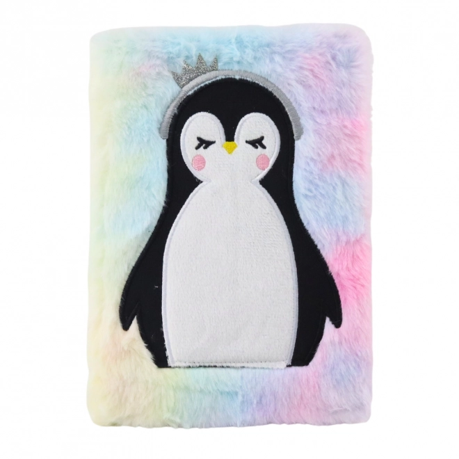 Plüsch-Notizbuch mit niedlichem Pinguin