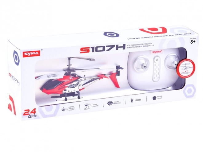 Ferngesteuerter Helikopter Syma S107H – Rot