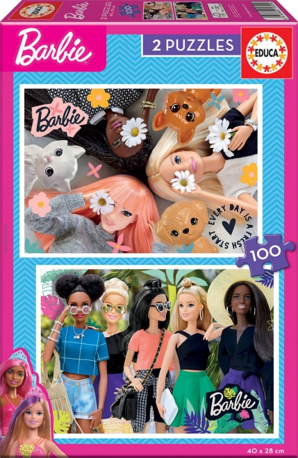 Educa Puzzle Barbie 2x100 Teile