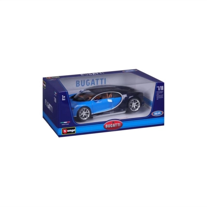 Bburago Bugatti Chiron Modellauto Blau/Blau