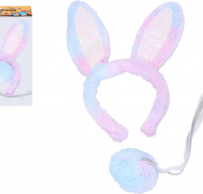 Karnevalsset Glitzernder Hase