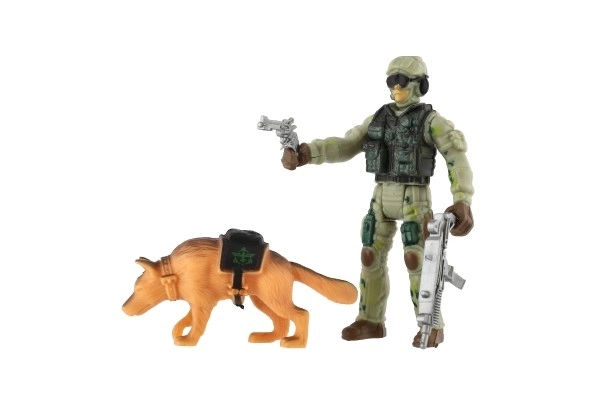 Militär-Set mit Drohne, Soldat und Hund