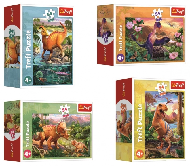 Puzzle 54 Teile Mini - Unglaubliche Dinosaurier