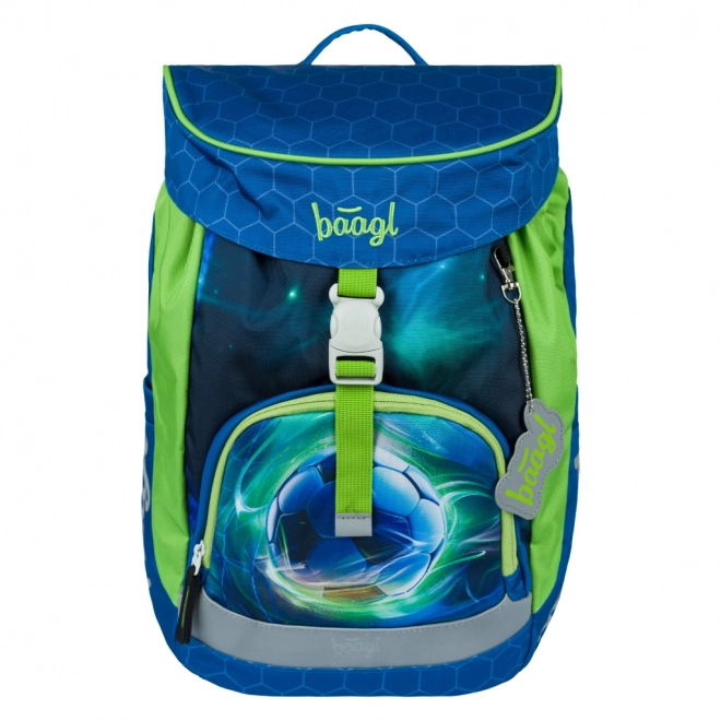 Baagl 3er-Set Airy Fußball Rucksack: Rucksack, Federmäppchen, Turnbeutel