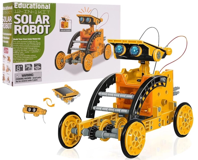 12-in-1 Solar-Bausatz für Fahrzeuge orange – Orange