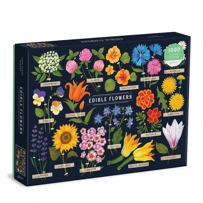 Galison Puzzle Essbare Blumen 1000 Teile
