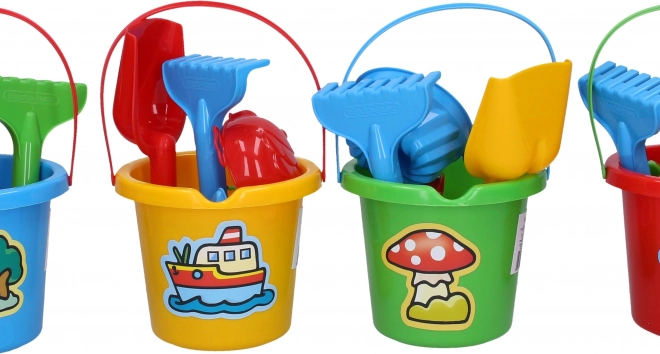 Kleine Sandkasten-Set Eimer 10x11 cm