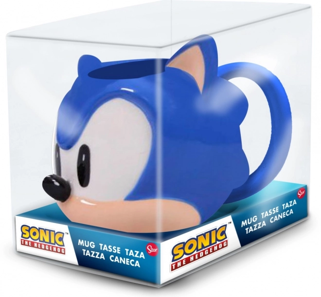 3D Tasse mit Sonic Motiv