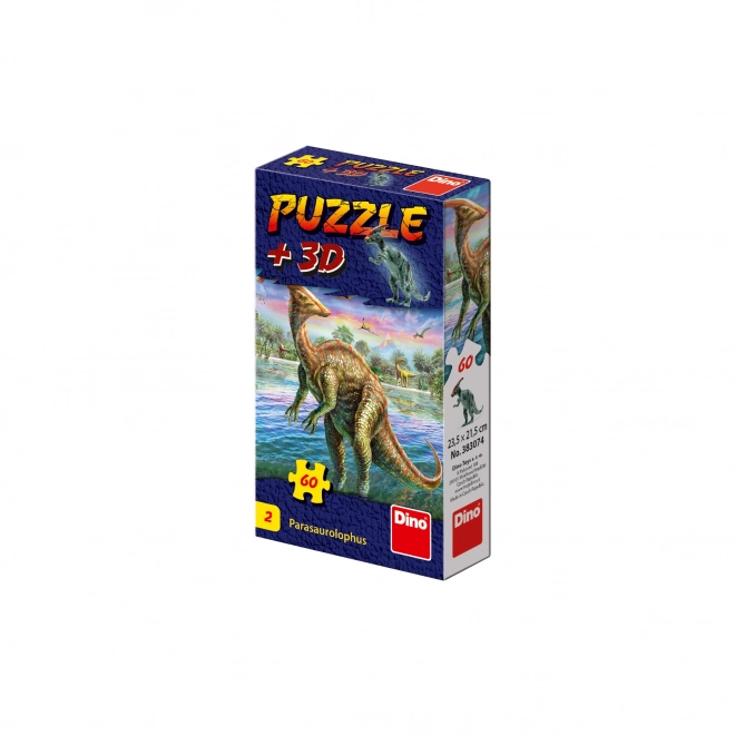 Puzzle mit Dinosaurier-Figur: Tyrannosaurus Rex 60 Teile