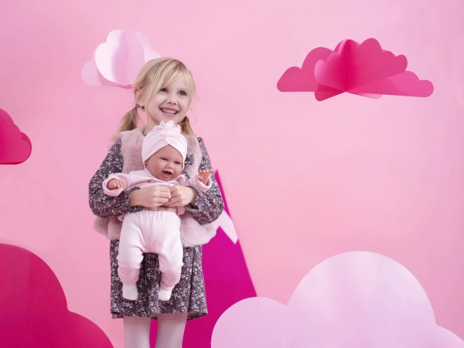 Llorens realistische Baby-Puppe mit Geräuschen und weichem Stoffkörper 42 cm
