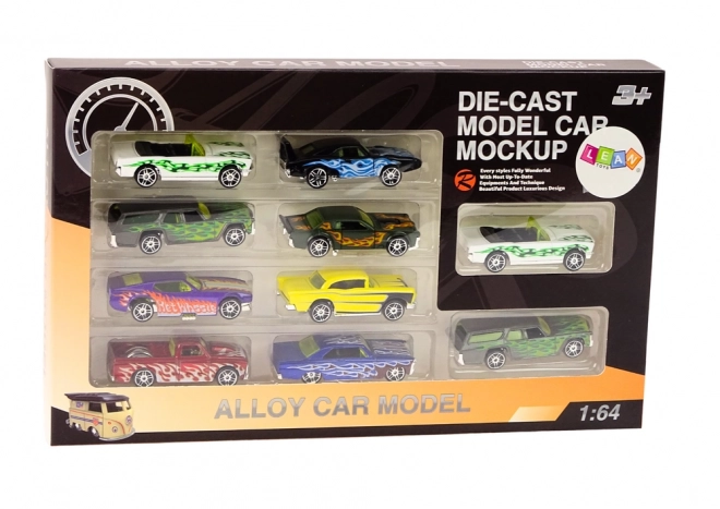 Metall-Spielzeugauto-Set 1:64 - 10 Stück