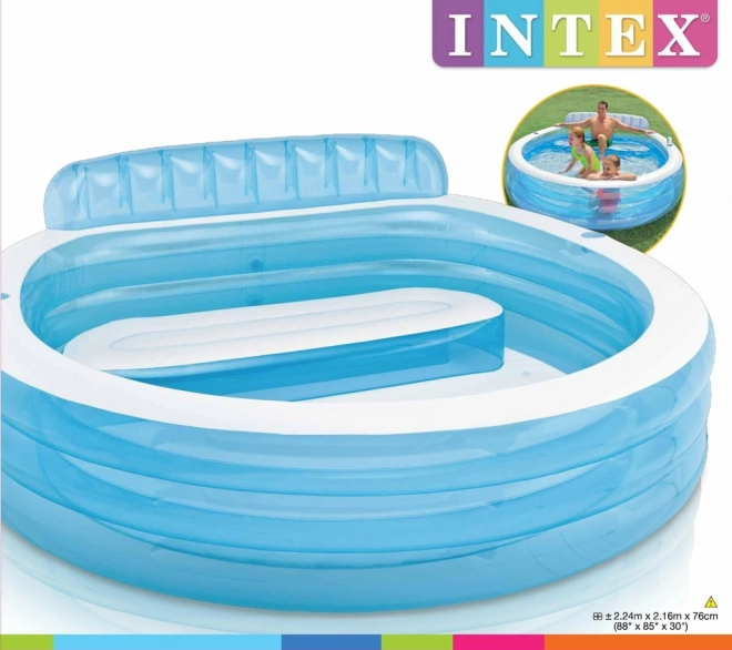 Aufblasbarer Pool Mit Sitzbereich