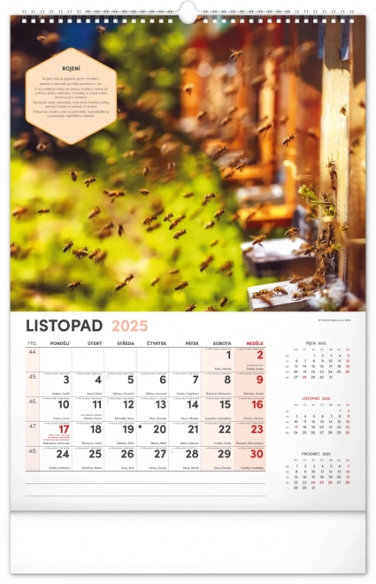 Notique Wandkalender für Imker 2025