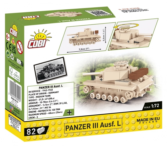 Panzer III Ausf.L Baustein Modell