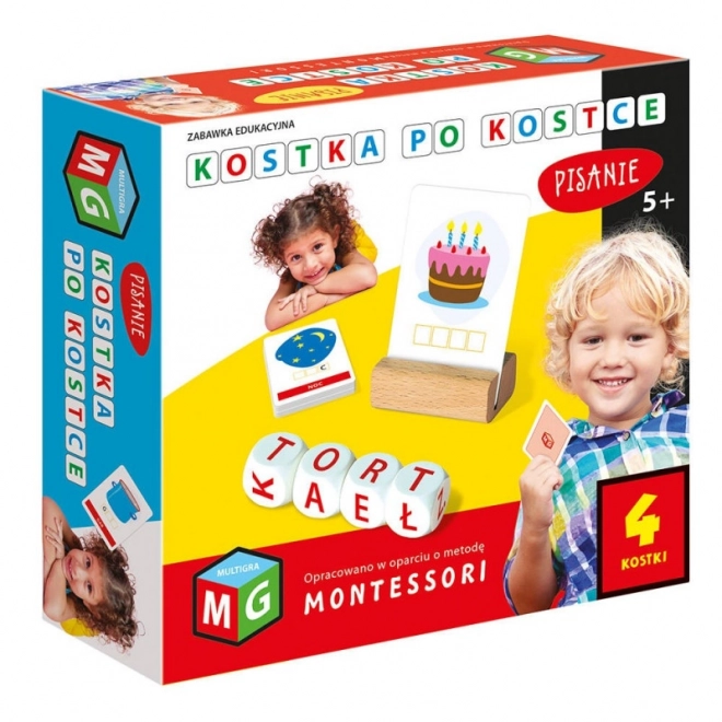 Montessori Lernspiel Schreibwürfel Set 4 Würfel