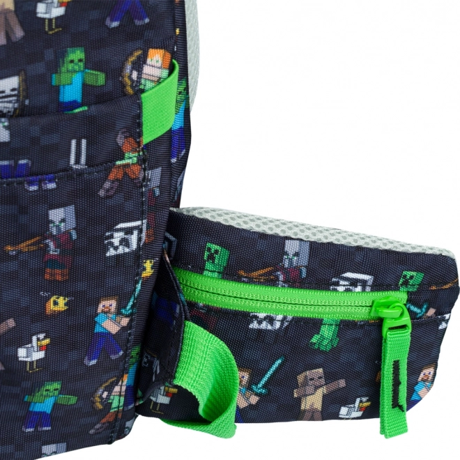 Baagl Schulset Airy MINECRAFT: Schulrucksack, Federmappe, Beutel