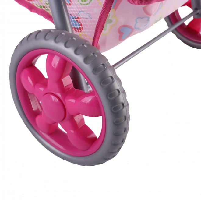 Woopie Königlicher Kinderwagen mit bunten Herzchen