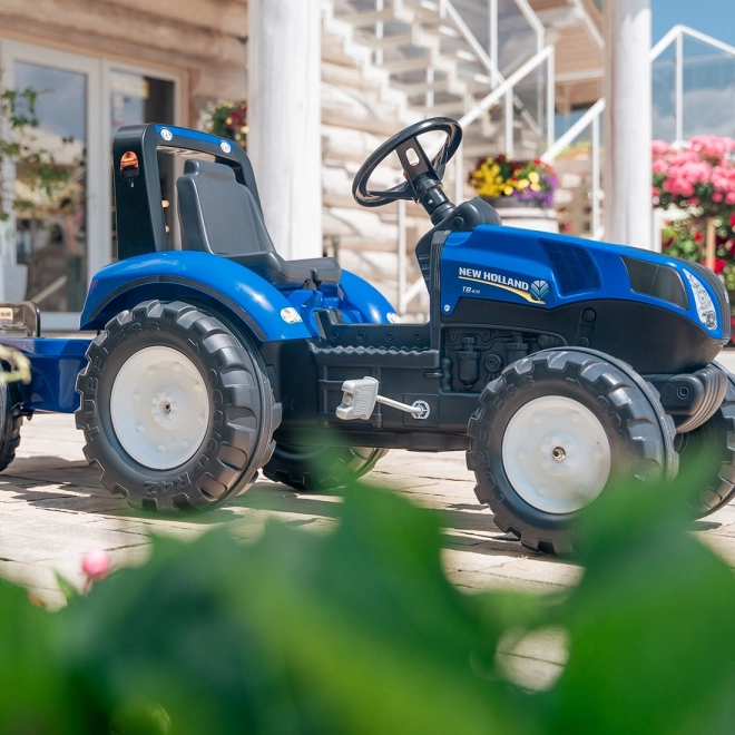 Trettraktor mit Anhänger New Holland für Kinder ab 3 Jahren