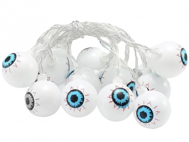 Halloween LED Lichtergirlande Augen