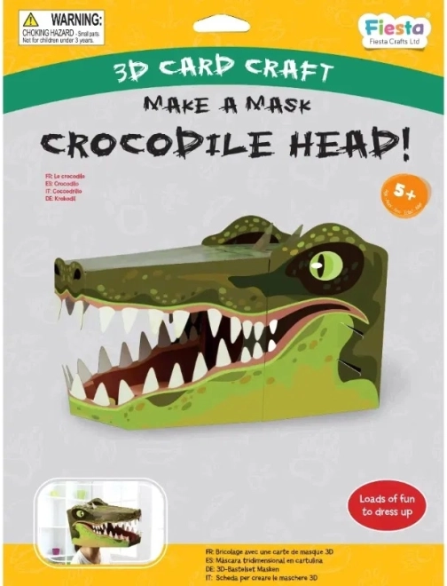 Kreativ-Set 3D-Maske Krokodil