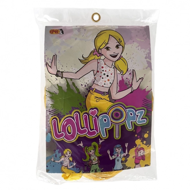 Lollipopz Perücke Grün – Gelb mit Zöpfen