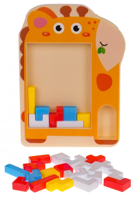 Mini-Giraffen-Tetris-Spiel für Kinder und Erwachsene