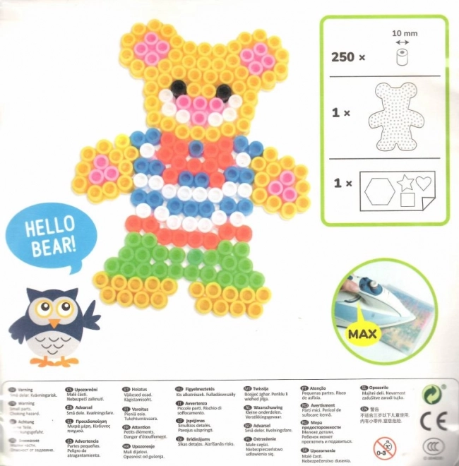 PLAYBOX Bügelperlen Kleine Set Bär XL 250 Stk