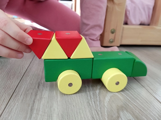 Holzmagnetische Bausteine WABI
