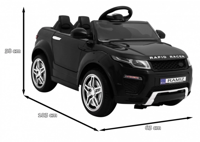 Elektrisches Sportauto Rapid Racer schwarz