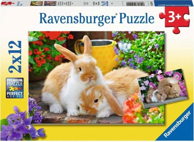 Ravensburger Puzzle Kuschelzeit 2x12 Teile