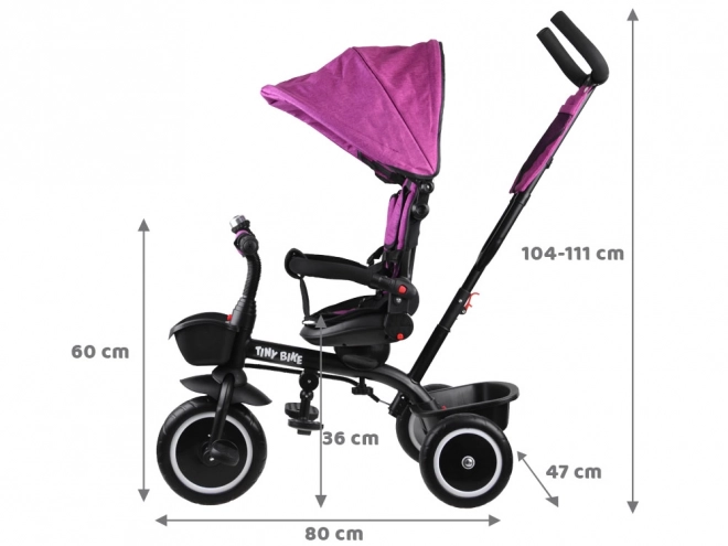 Kinder-Dreirad Tiny Bike 3-in-1 mit Verdeck