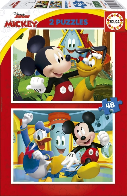 Educa Puzzle: Mickey Mouse im Vergnügungspark