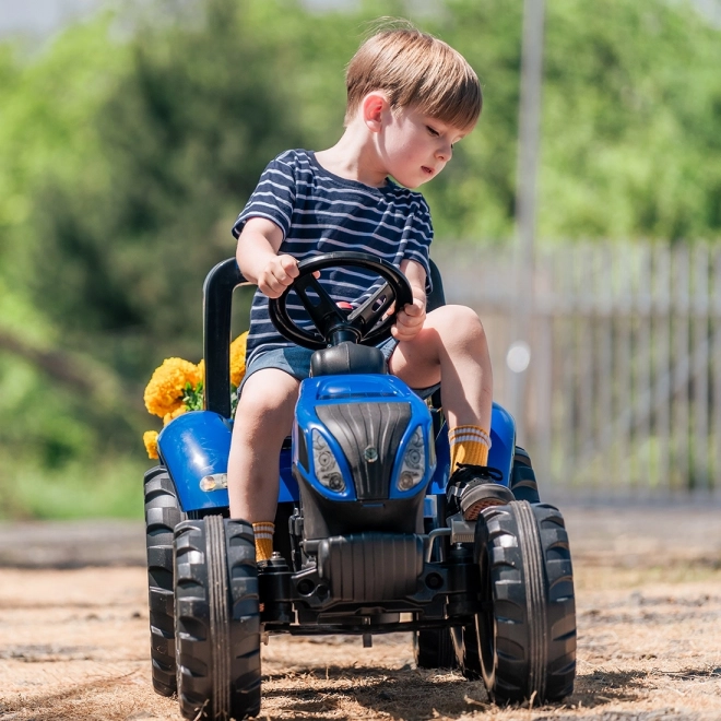 Trettraktor mit Anhänger New Holland für Kinder ab 3 Jahren
