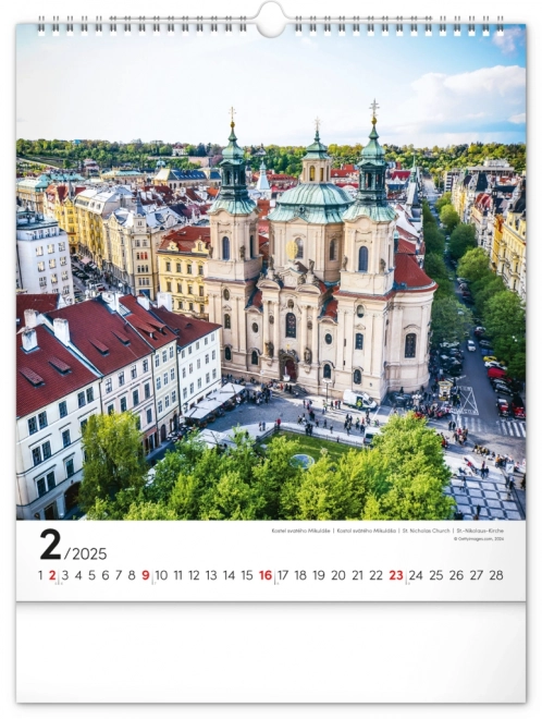 Wandkalender Prag 2025