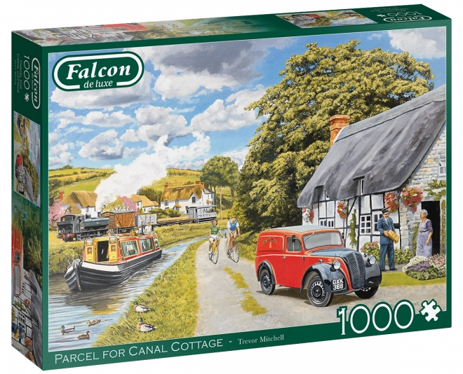 Falcon Puzzle Am Flussufer Hütte 1000 Teile