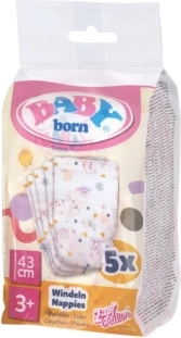 BABY born Windeln für Puppen 43 cm (5 Stk.)