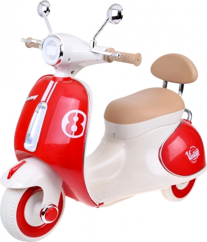 Klassischer elektrischer Kinderscooter orange – Rot