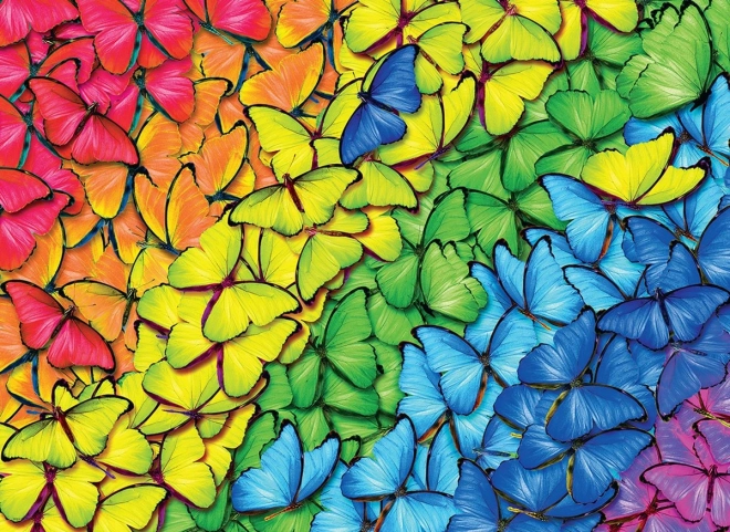 EUROGRAPHICS Puzzle in Metalldose Regenbogen-Schmetterlinge 1000 Teile