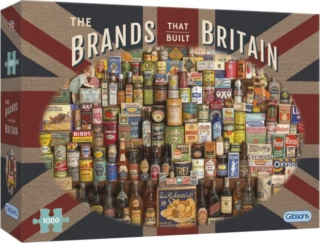 Puzzle Marken, die Großbritannien aufgebaut haben - 1000 Teile