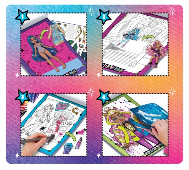 Sketchbuch Monster High zum Anziehen