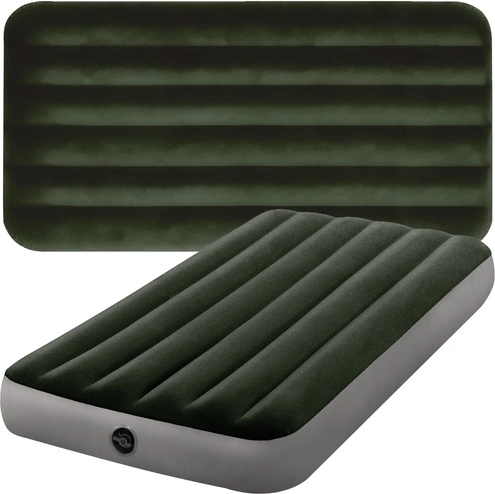 Aufblasbare Velours-Luftmatratze Einzelbett INTEX Dura-Beam Fiber-Tech 191 × 99 × 25 cm