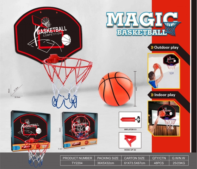 Woopie Wand-Basketballkorb