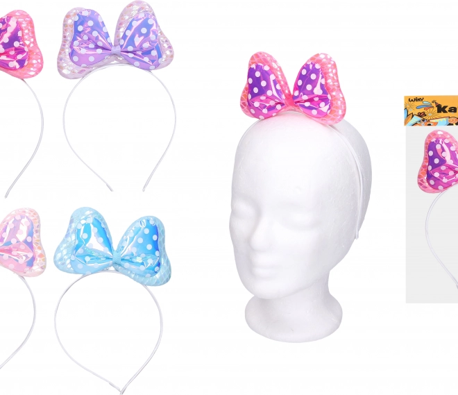 Karneval Set - Haarreif mit Schleife