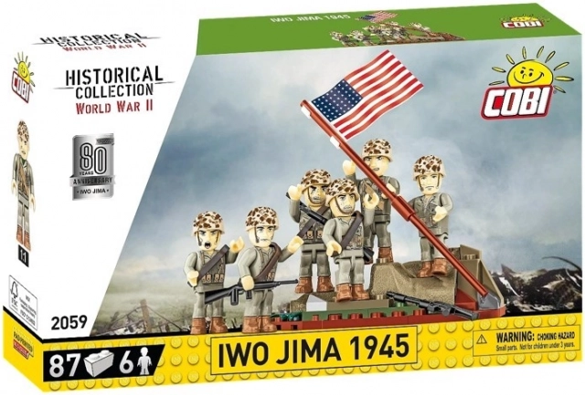 Bausteine Raising the Flag on Iwo Jima 1945 - 87 Teile